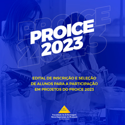 SELEÇÃO PARA PARTICIPAÇÃO DE ALUNOS DA FACENE/RN EM PROJETOS DE INICIAÇÃO CIENTÍFICA E DE EXTENSÃO (PROICE 2023)