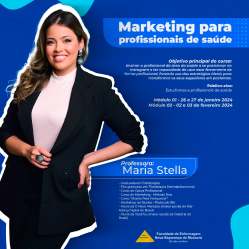 Inscrições ABERTAS para o Curso de Marketing para Profissionais de Saúde