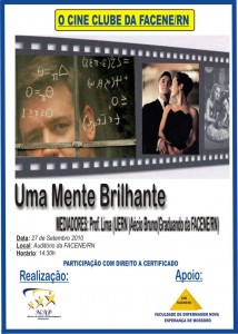 CINEFILOSÓFICO EM SUA TERCEIRA EDIÇÃO APRESENTA: “UMA MENTE BRILHANTE”