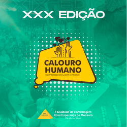 NEIC DIVULGA EDITAL DE CONVOCAÇÃO PARA PARTICIPAÇÃO DE ALUNOS VETERANOS NA XXX EDIÇÃO DO CALOURO HUMANO DA FACENE/RN