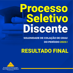 Escolha do DISCURSO DISCENTE – RESULTADO FINAL