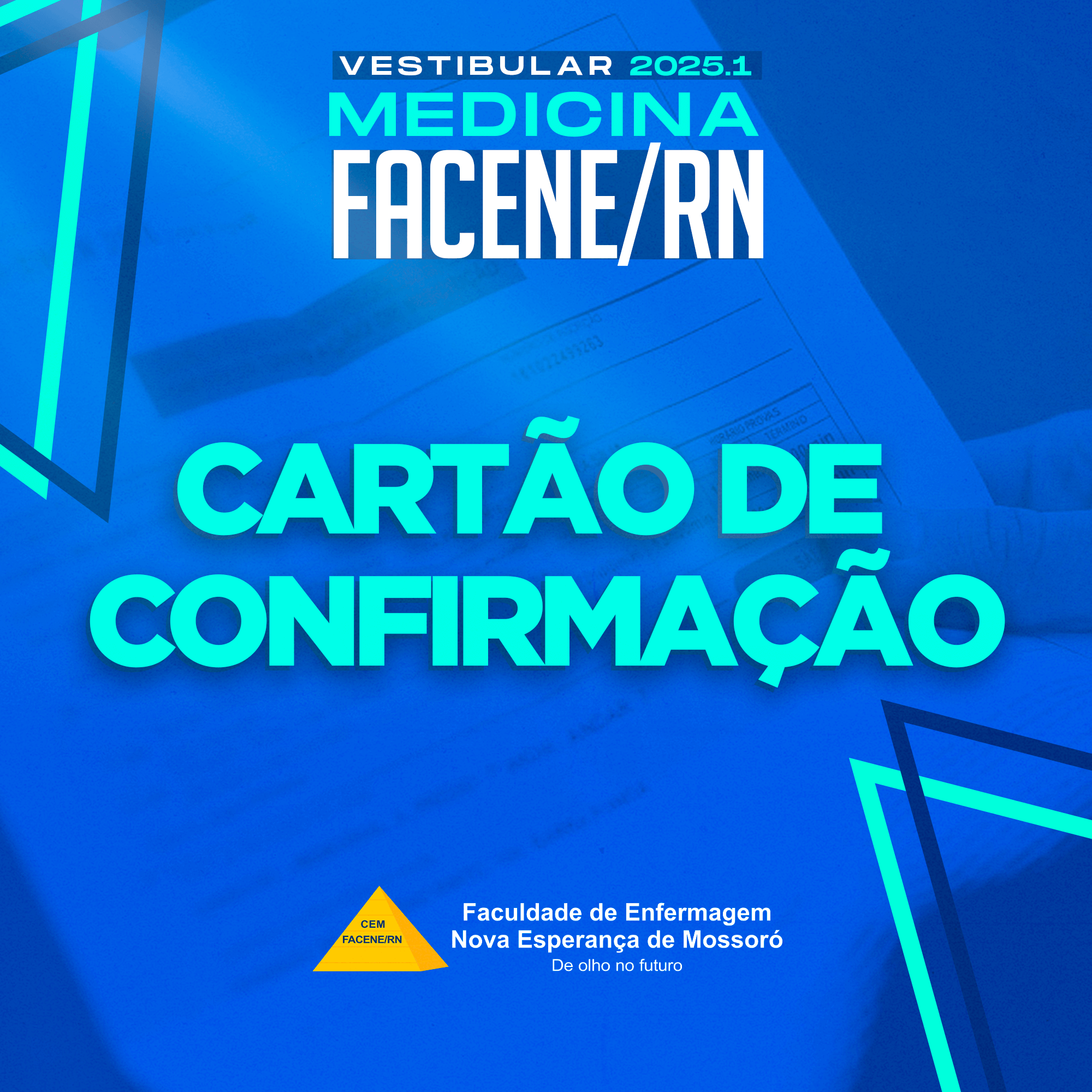 Futuros médicos, o cartão de confirmação do Vestibular de Medicina 2025.1 já está disponível!