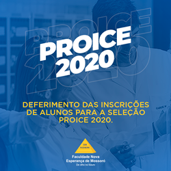 SELEÇÃO PARA PARTICIPAÇÃO DE ALUNOS DA FACENE/RN EM PROJETOS DE INICIAÇÃO CIENTÍFICA E DE EXTENSÃO – LISTA DE DEFERIMENTO DAS INSCRIÇÕES