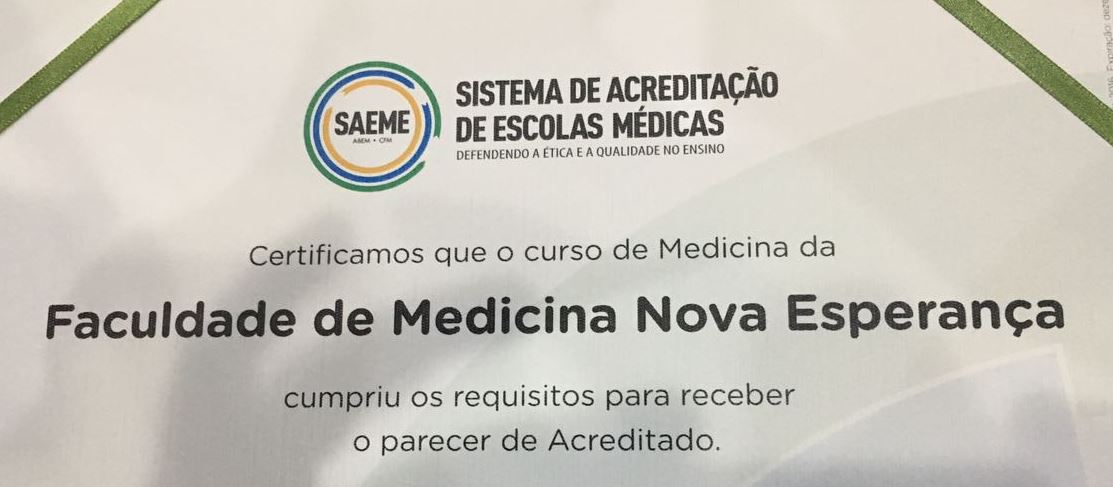 FACULDADE DE MEDICINA NOVA ESPERANÇA
