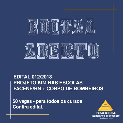 NUPEA ABRE EDITAL DE SELEÇÃO PARA O PROJETO KIM NAS ESCOLAS