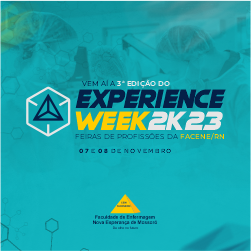 EDITAL 26/2023 CHAMADA PARA INSCRIÇÕES DE DISCENTES PARA EXPERIENCE WEEK 2023 – FEIRA DE PROFISSÕES FACENE/RN