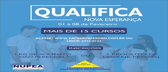 Qualifica Nova Esperança – INSCRIÇÕES ABERTAS