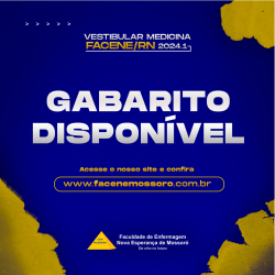COMVEST MOSSORÓ – PROCESSO SELETIVO 2024.1 