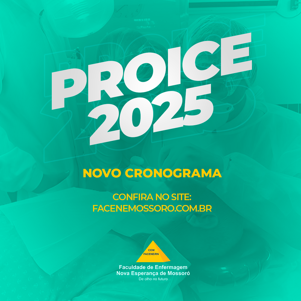 O Núcleo de Extensão e Iniciação Científica (NEIC) divulga o resultado do Projeto de Iniciação Científica (PROICE) 2025 da FACENE/RN!