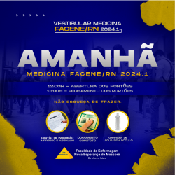 Amanhã (25) é o dia do vestibular de Medicina da Facene/RN