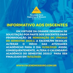 INFORMATIVO AOS DISCENTES