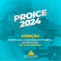 Inscrições para o PROICE 2024 foram prorrogadas