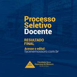 RESULTADO FINAL DO PROCESSO SELETIVO DOCENTE – EDITAL Nº 21/2021
