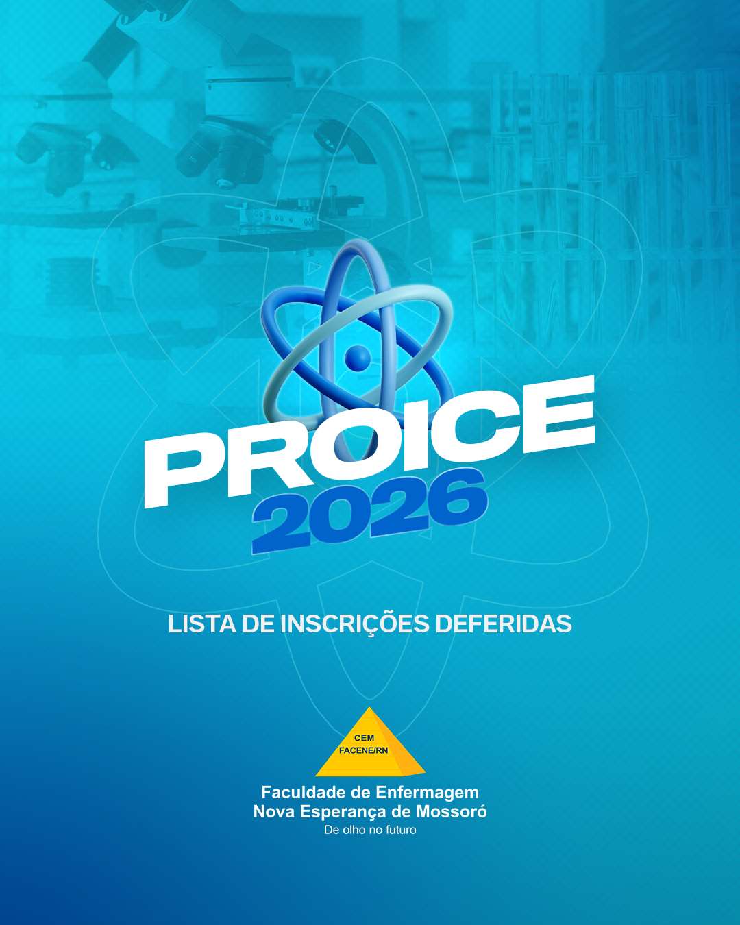 Inscrições deferidas - PROICE 2026