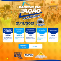 O PROJETO FACENE EM AÇÃO ESTARÁ NA VIVA RIO BRANCO, NO PRÓXIMO DOMINGO